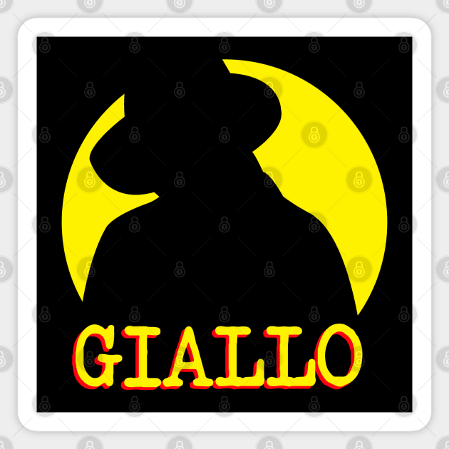 GIALLO Vintage Italian Horror Sticker by CultTees